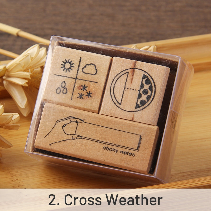 Cute Journal Decoration Wood Ruber Stamp sku-2