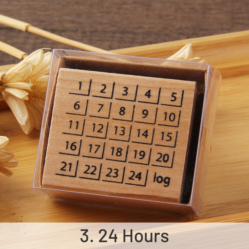 Cute Journal Decoration Wood Ruber Stamp sku-3