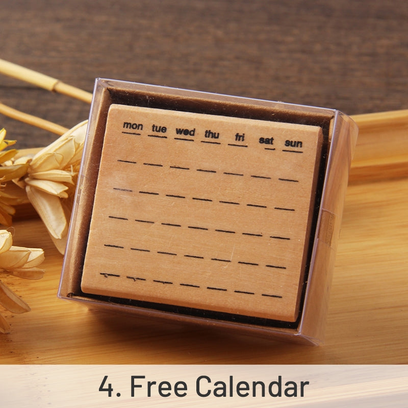 Cute Journal Decoration Wood Ruber Stamp sku-4