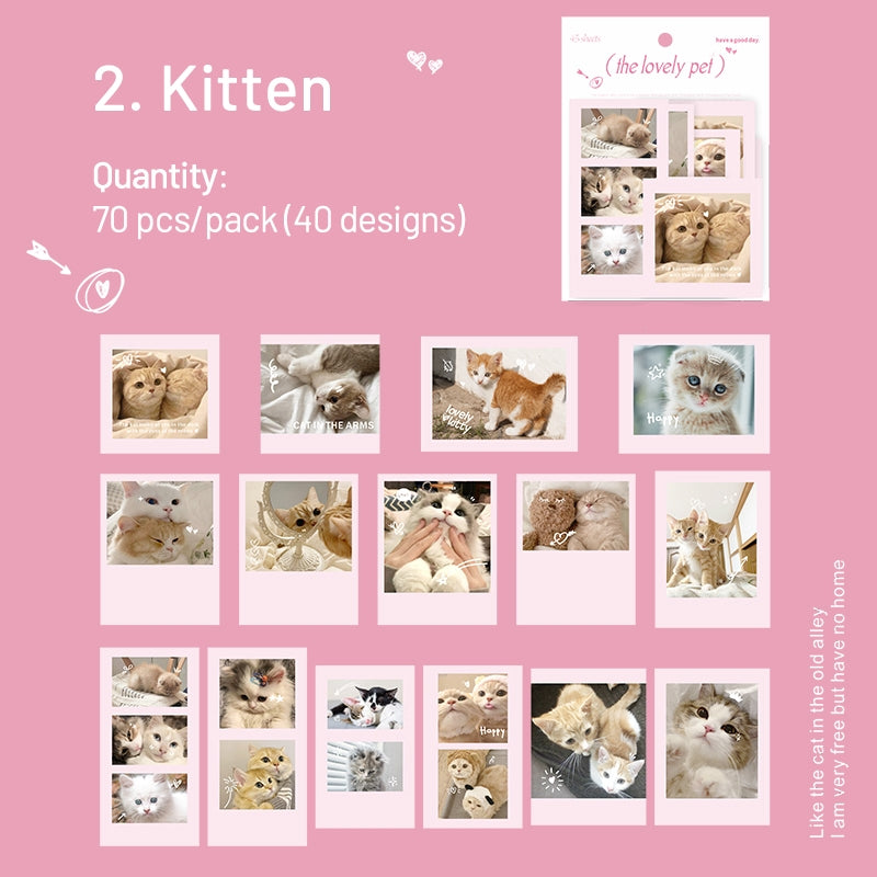 Cute Pet Photo Stickers - Cats, Dogs sku-2