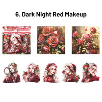 6. Dark Night Red Makeup