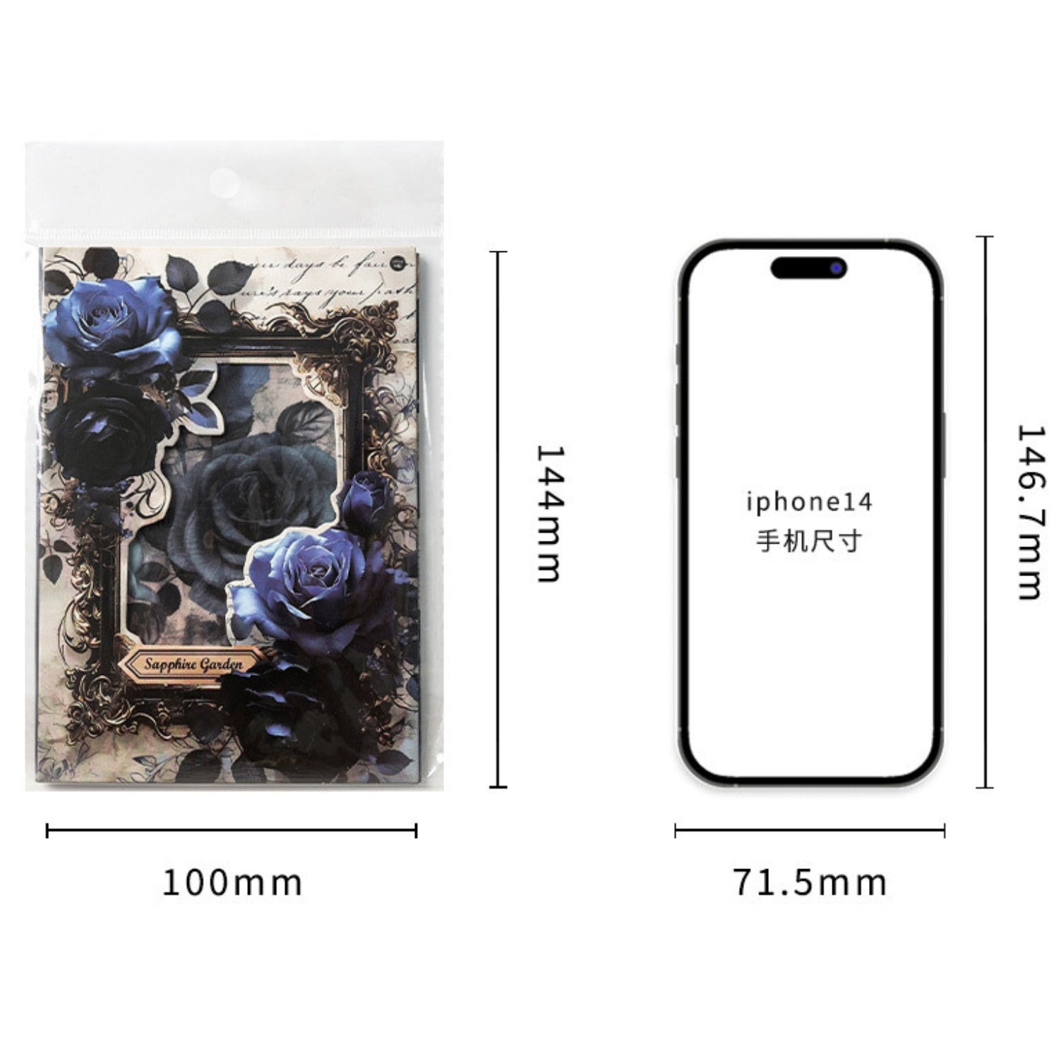 Dark Night Rose Series Dark Retro Style Decorative Background Paper 23