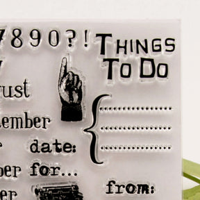 Date Planning Transparent Silicone Stamps b