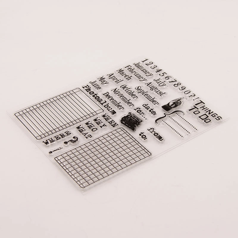 Date Planning Transparent Clear Silicone Stamps3