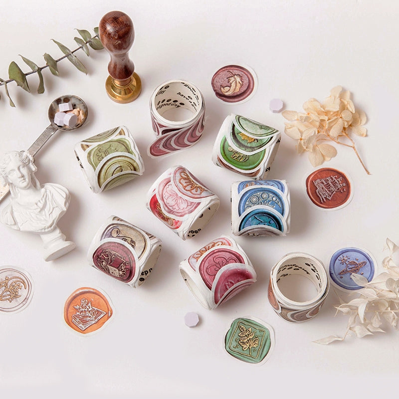 Daydreamer Wax Seal Design Stickers - Flowers, Leaves, Animals, Words a