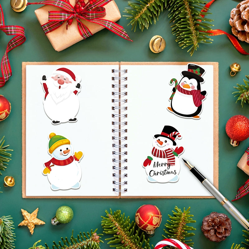 Die-Cut Christmas Snowman Stickers 240PCS b2