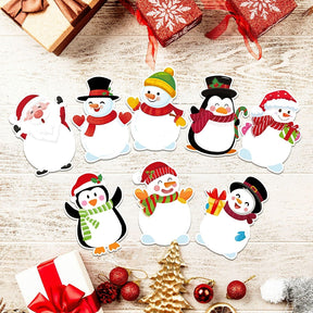 Die-Cut Christmas Snowman Stickers 240PCS b3