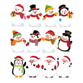 Die-Cut Christmas Snowman Stickers 240PCS c3