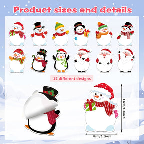 Die-Cut Christmas Snowman Stickers 240PCS c