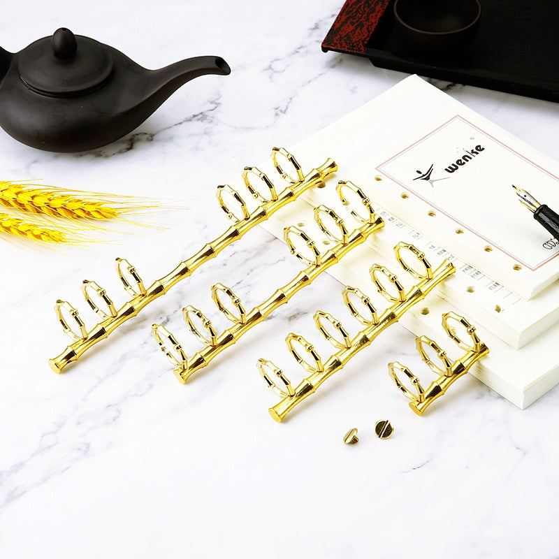 DIY Bamboo Metal Loose-Leaf Binder Rings b3