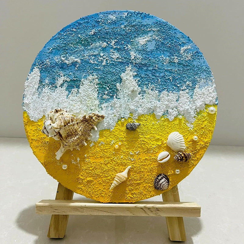 DIY Beach Shell Quartz Sand 3D Painting Kit b
