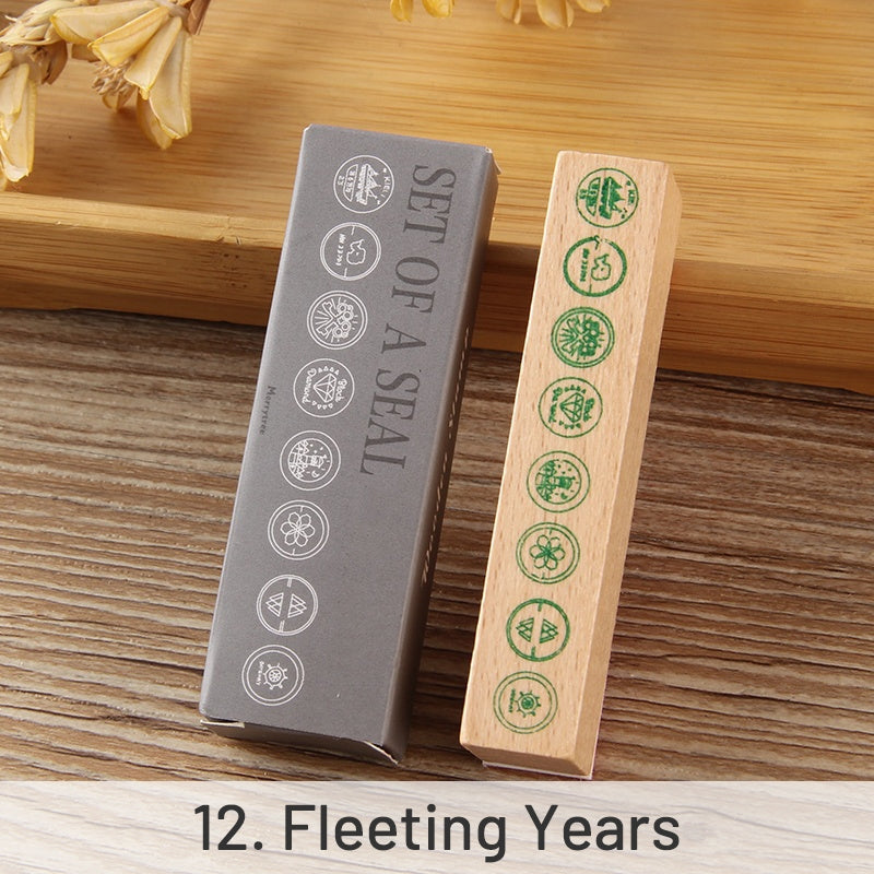 DIY Decoration Flower Border Long Wooden Rubber Stamp sku-12