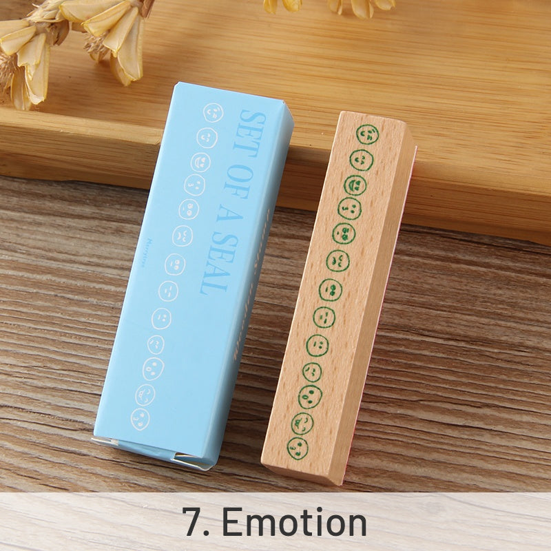 DIY Decoration Flower Border Long Wooden Rubber Stamp sku-7