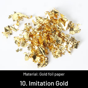 DIY Decorative Crushed Gold Leaves sku-10
