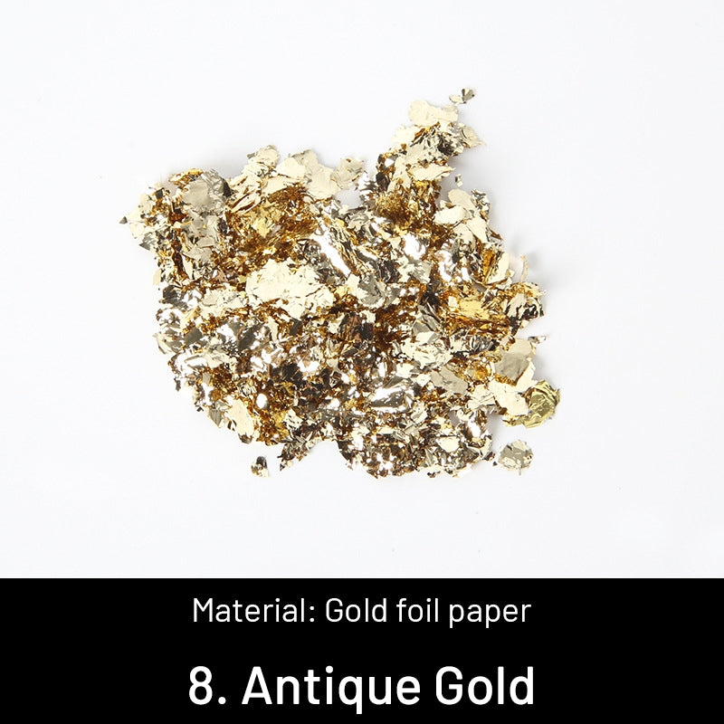 DIY Decorative Crushed Gold Leaves sku-8