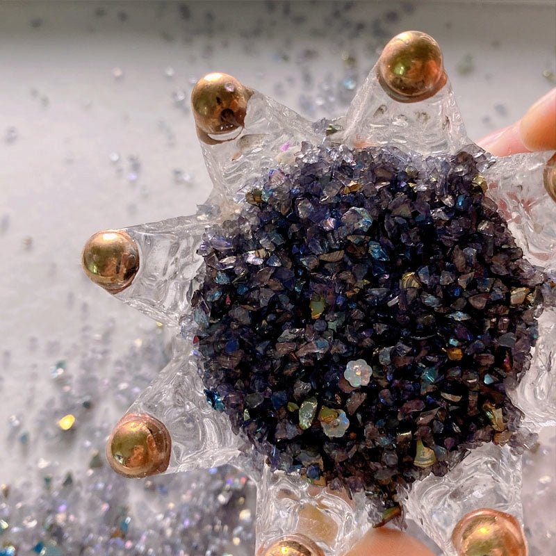 DIY Junk Journal Material Dark Punk Irregular Crushed Stones a