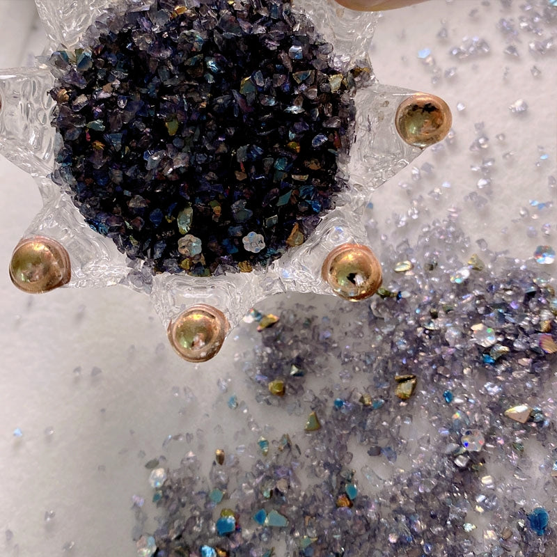 DIY Junk Journal Material Dark Punk Irregular Crushed Stones b