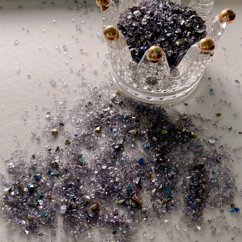 DIY Junk Journal Material Dark Punk Irregular Crushed Stones b4