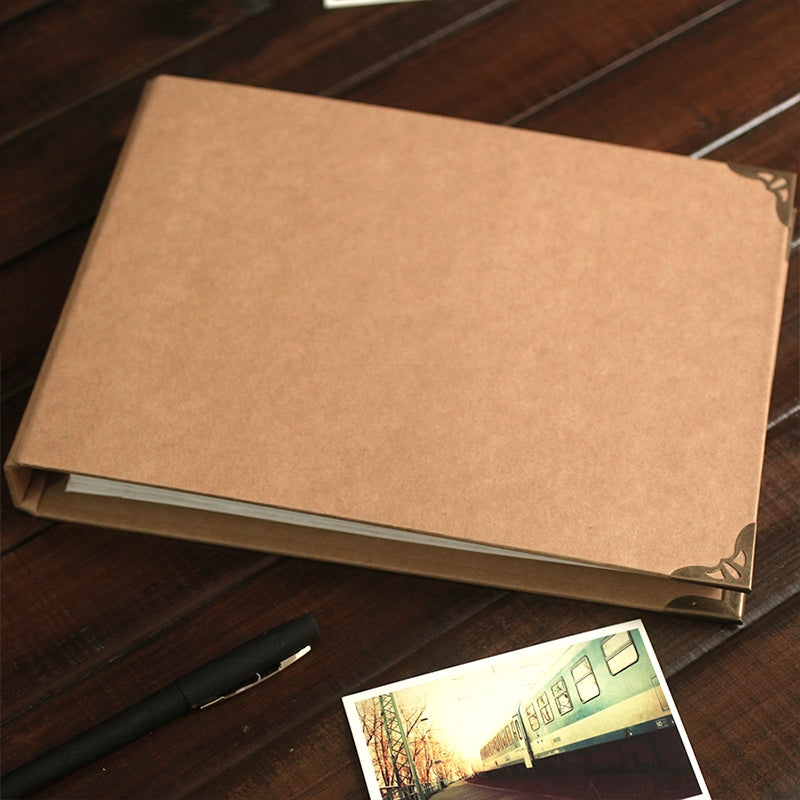 DIY Photo Album 3-Hole Loose-leaf Blank Journal Notebook a