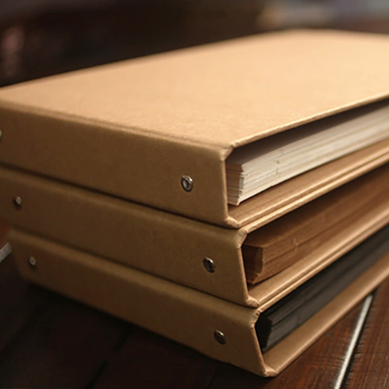 DIY Photo Album 3-Hole Loose-leaf Blank Journal Notebook c