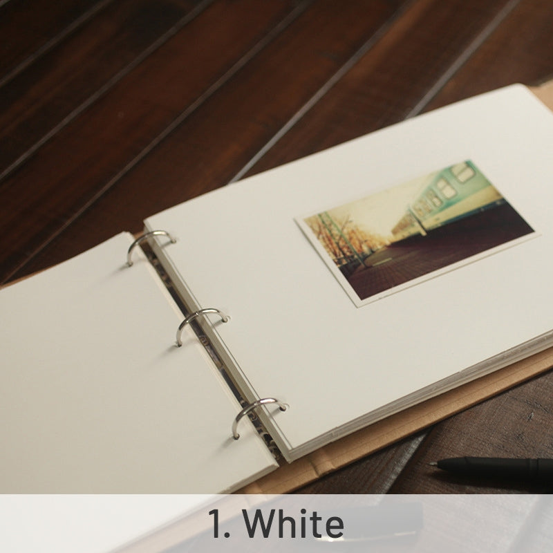 DIY Photo Album 3-Hole Loose-leaf Blank Journal Notebook sku-1