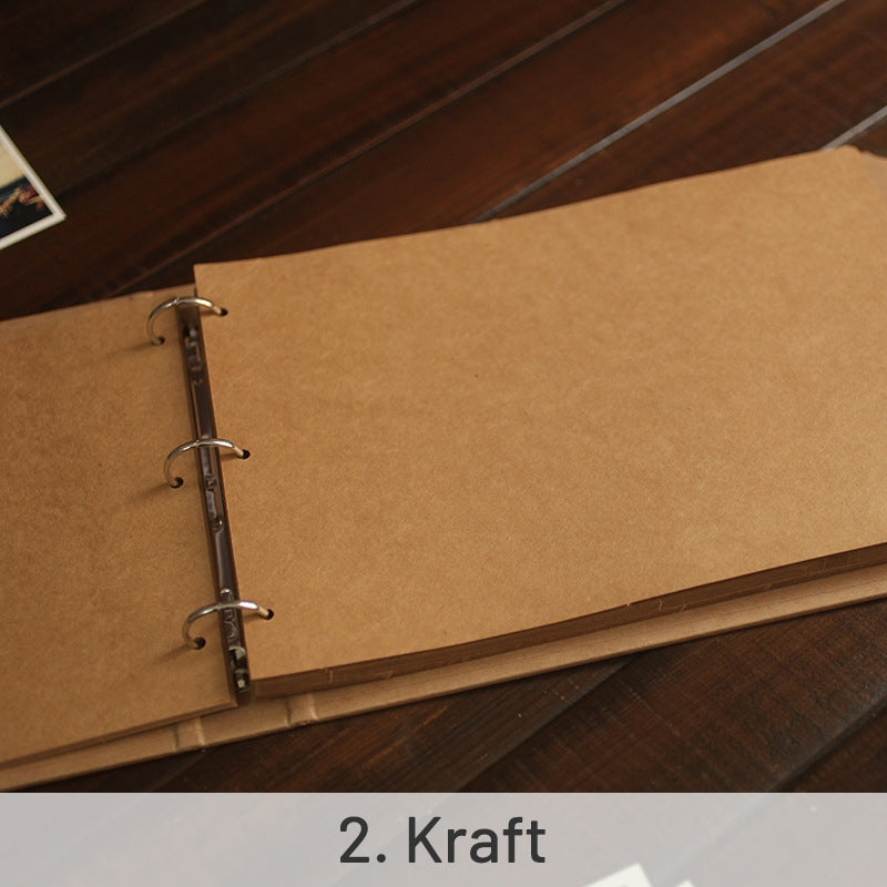 DIY Photo Album 3-Hole Loose-leaf Blank Journal Notebook sku-2