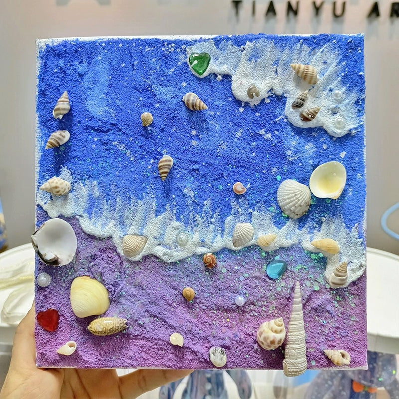 DIY Beach Sand Art Kit | Create Stunning Seashell Paintings