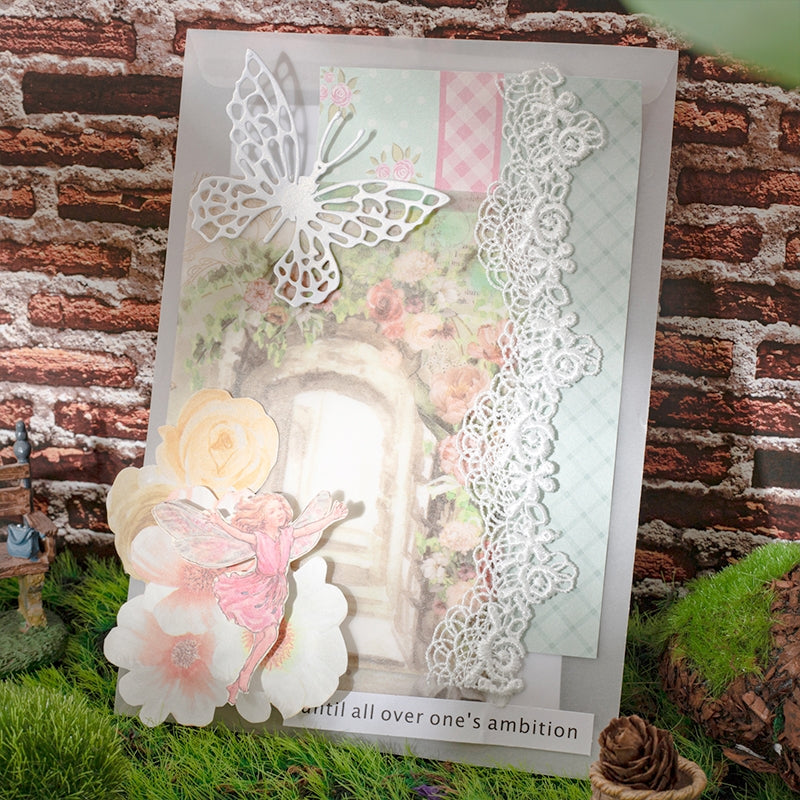 Door and Window Mixed Media Scrapbook Paper b1