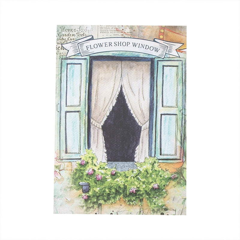 Door and Window Mixed Media Scrapbook Paper b7