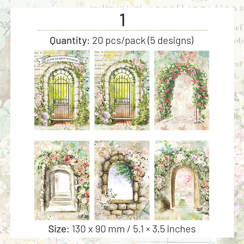 Door and Window Mixed Media Scrapbook Paper sku-1