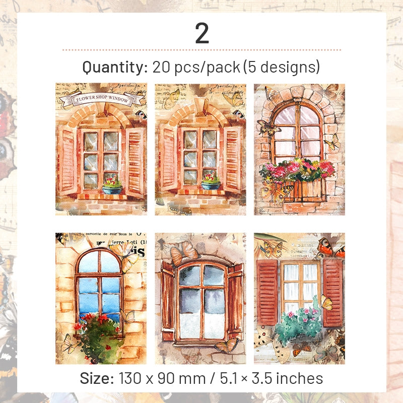 Door and Window Mixed Media Scrapbook Paper sku-2