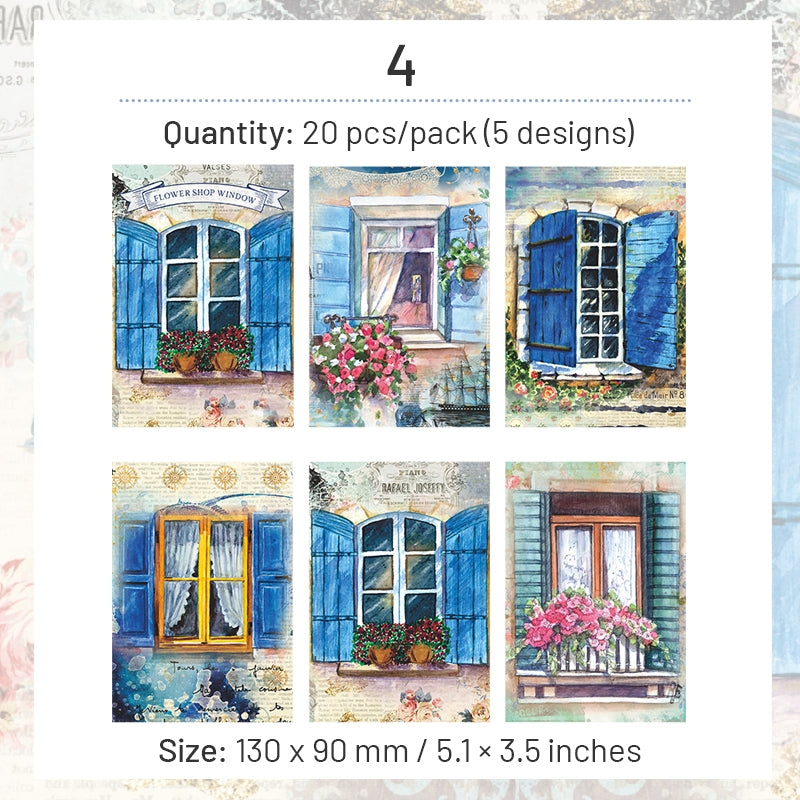 Door and Window Mixed Media Scrapbook Paper sku-4