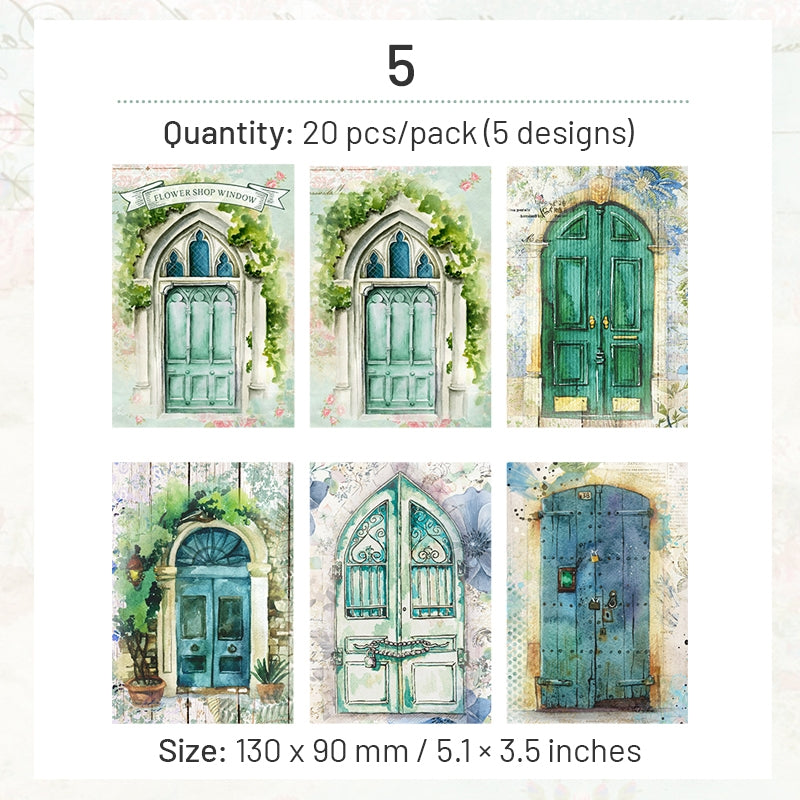 Door and Window Mixed Media Scrapbook Paper sku-5