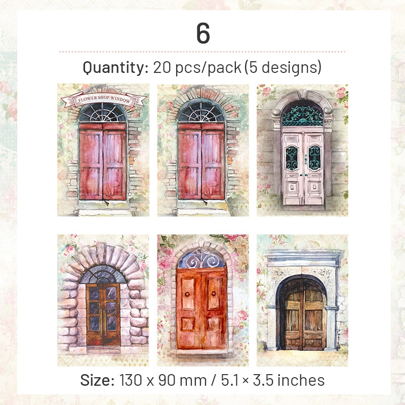 Door and Window Mixed Media Scrapbook Paper sku-6