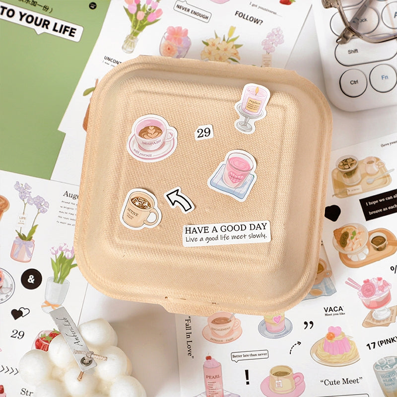 Dopamine Project Adhesive Stickers - Food, Cream, Daily Items b2