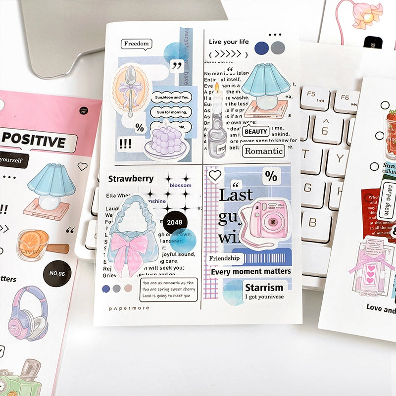 Dopamine Project Adhesive Stickers - Food, Cream, Daily Items b3