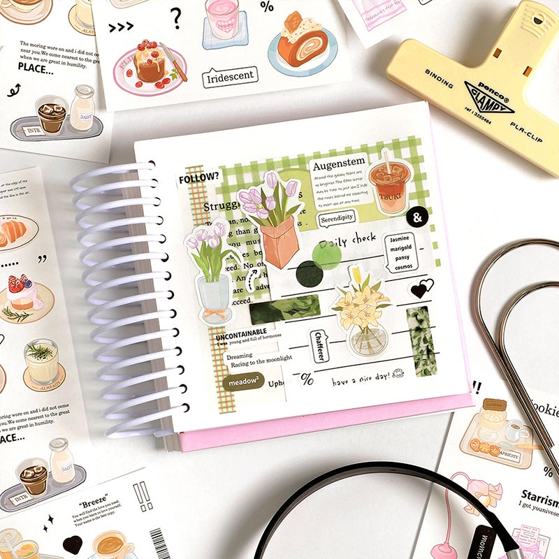 Dopamine Project Adhesive Stickers - Food, Cream, Daily Items b6