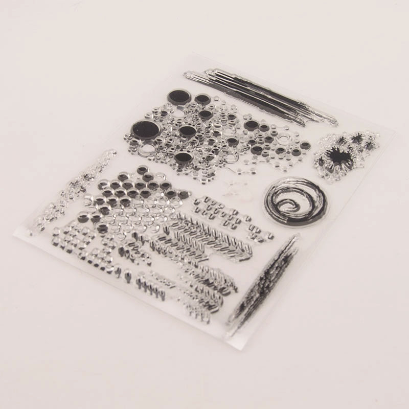 Dots and Chaotic Symbols Silicone Stamp c