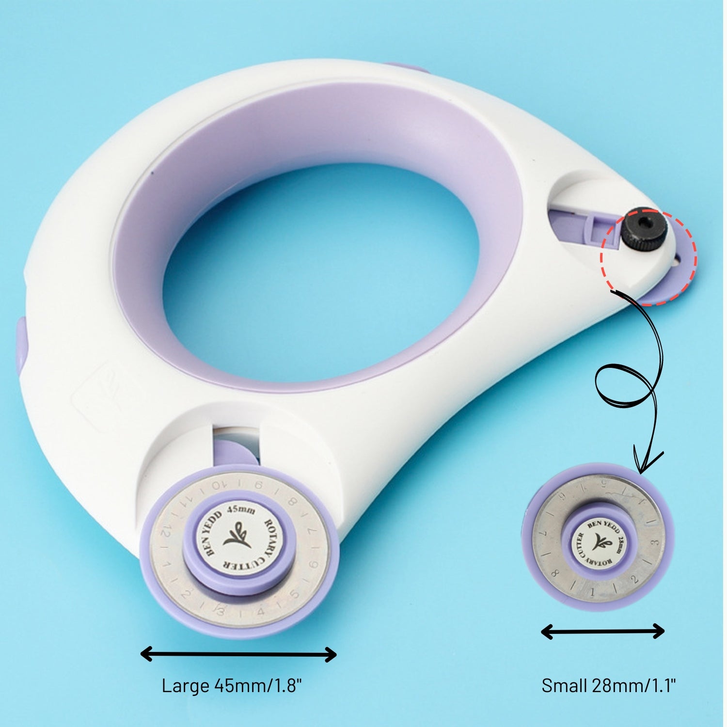 Double Headed Design Multifunctional Rotary Fabric Cutter (13)