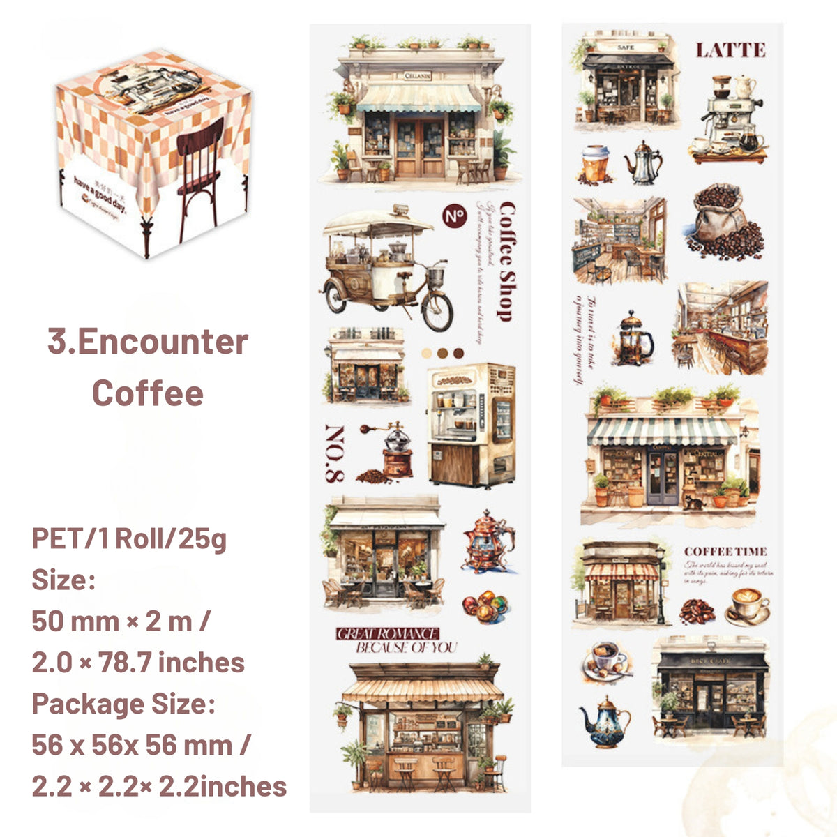 Dream Cafe Series PET Tape 12