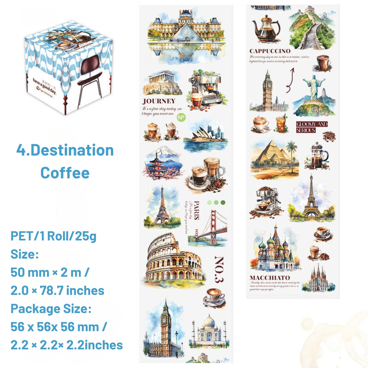 Dream Cafe Series PET Tape 14