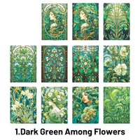 1.Dark Green Among Flowers