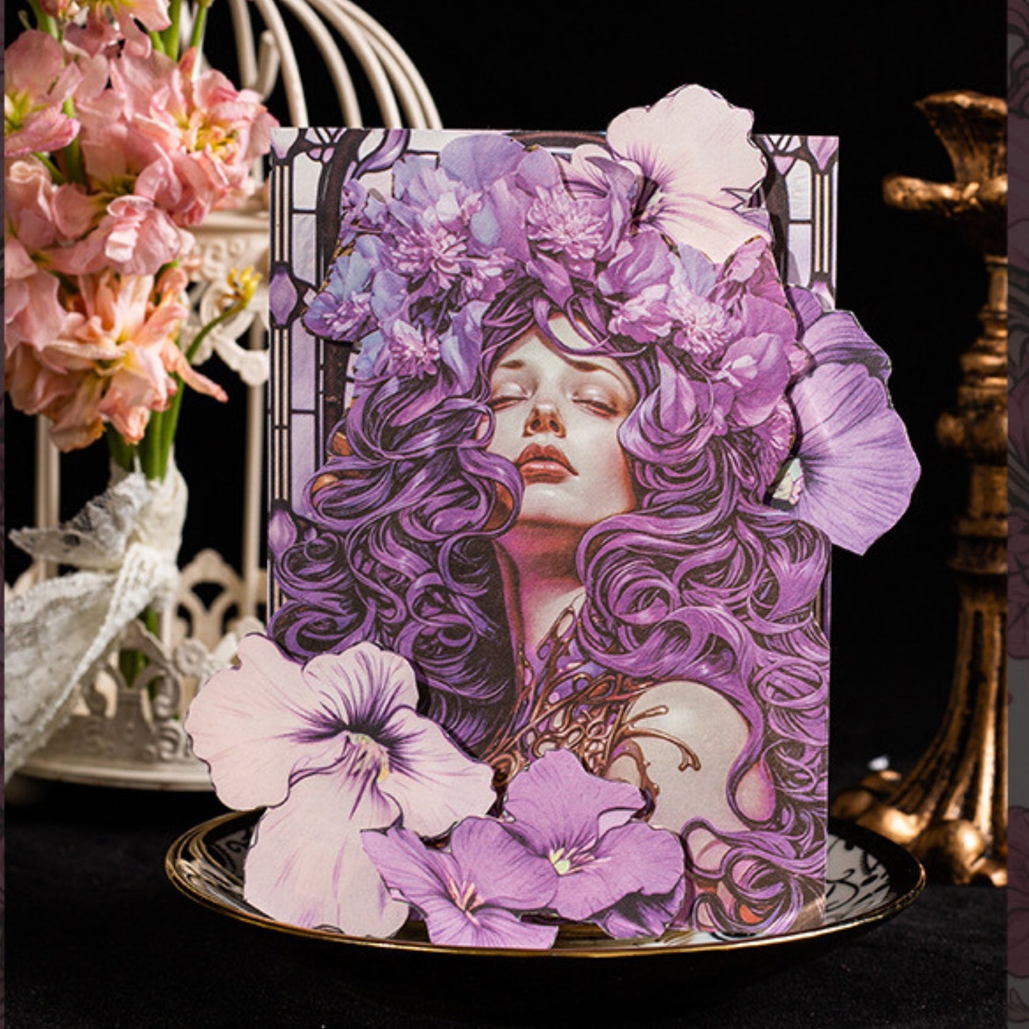 Dream Flower Envoy Series Retro Flower Material Paper 13