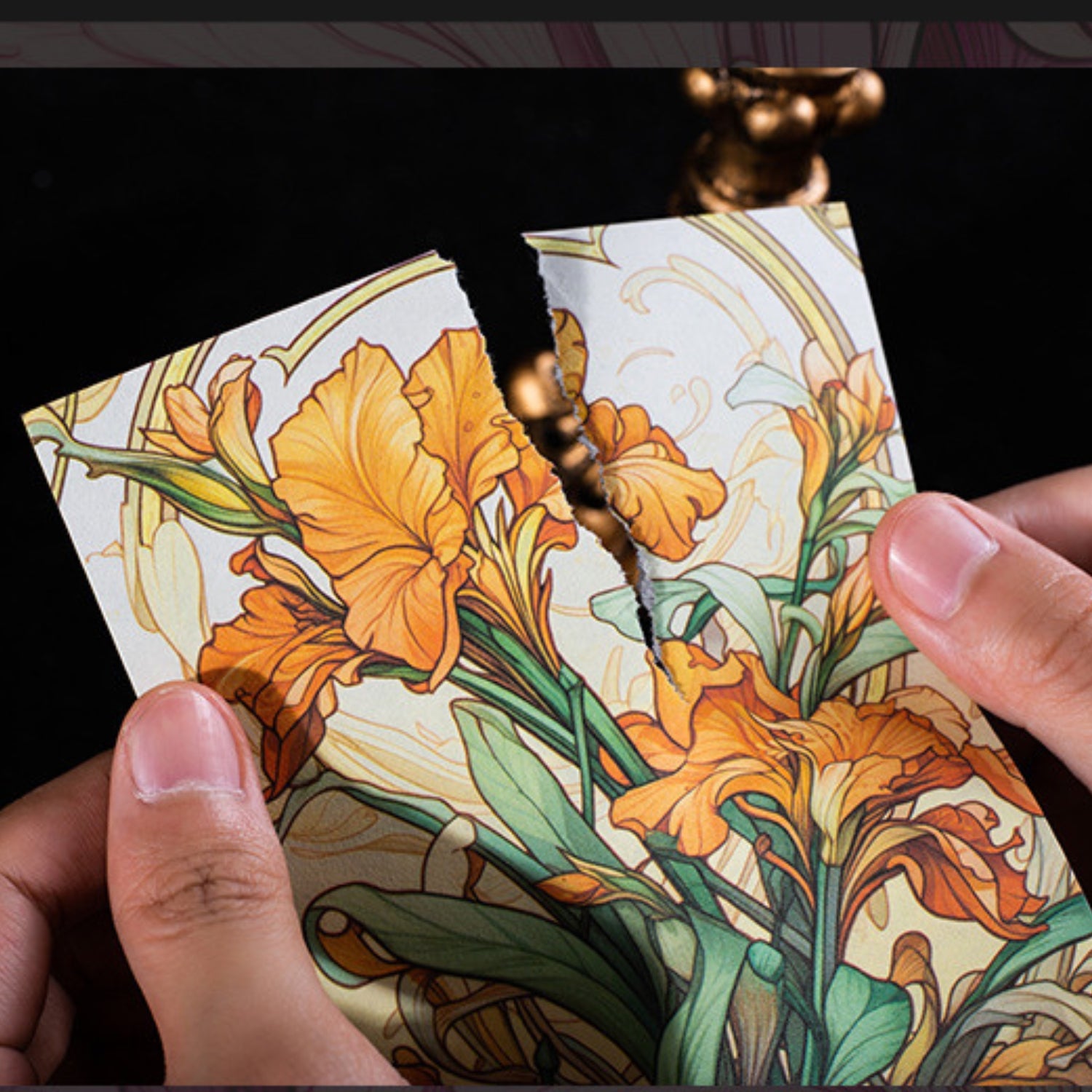 Dream Flower Envoy Series Retro Flower Material Paper 15