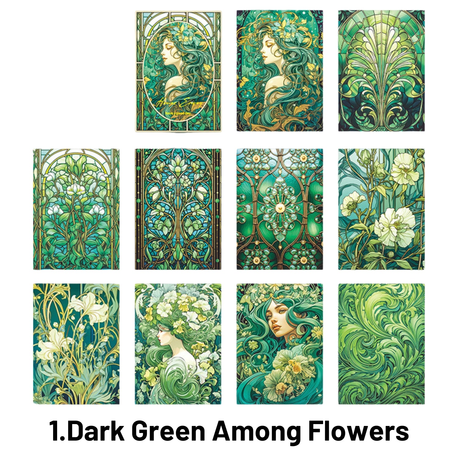 Dream Flower Envoy Series Retro Flower Material Paper 1