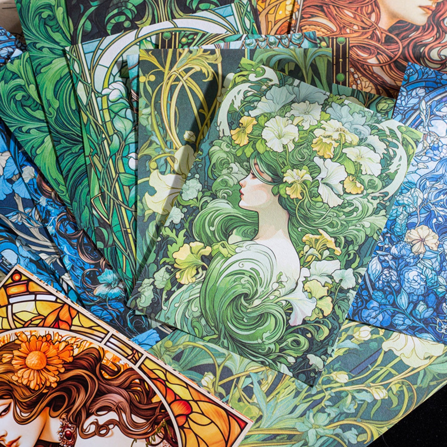 Dream Flower Envoy Series Retro Flower Material Paper 9