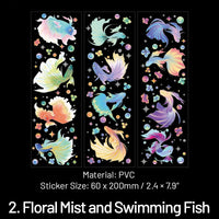 2. Floral Mist and Swimming Fish