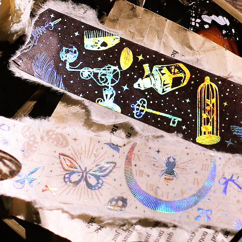 Dream Universe Planet Laser Gold Stamping Tape c2