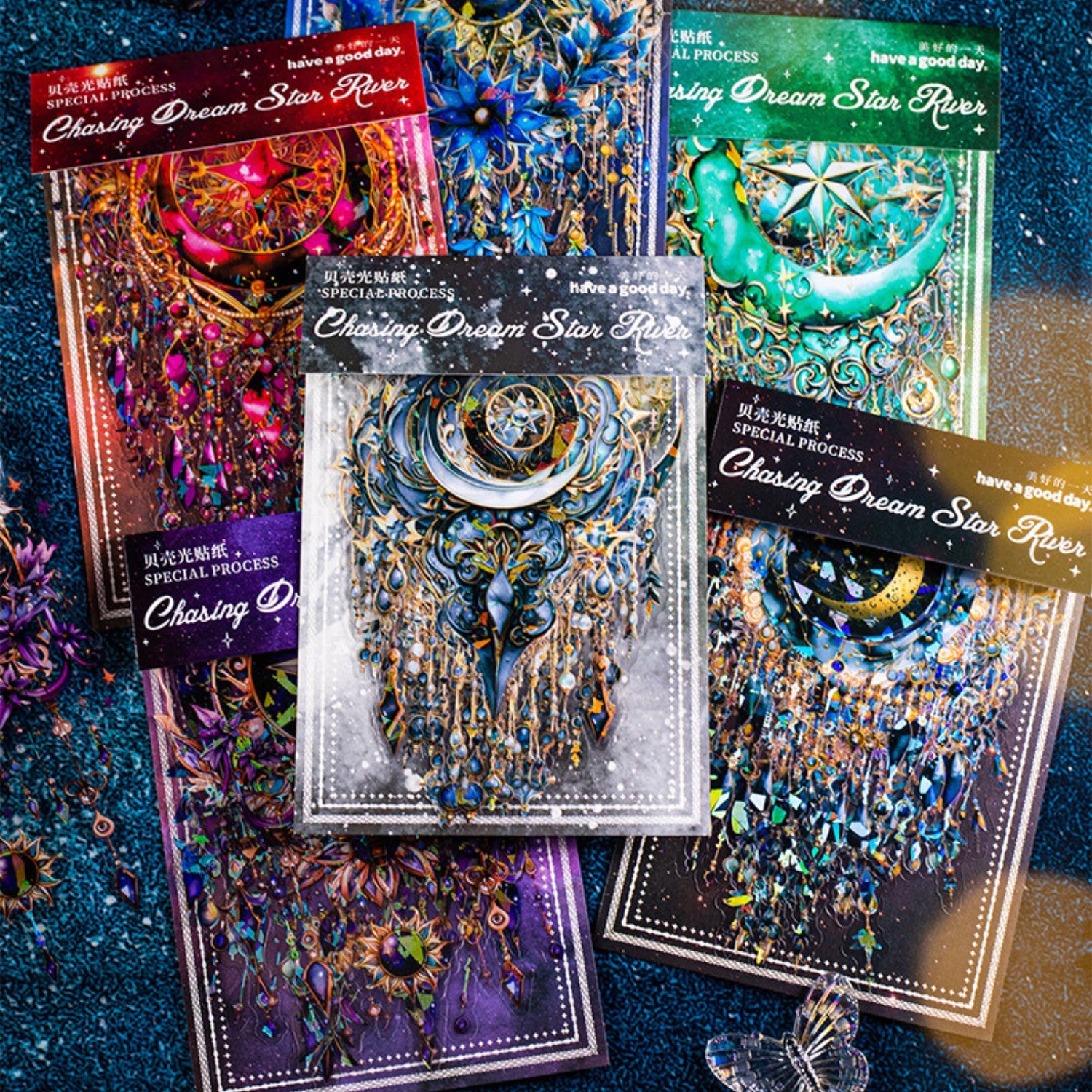 Dreamcatcher Galaxy Series Dreamy Gorgeous Shell Glossy Sticker 19