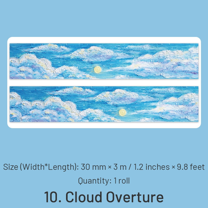 Dreamy Wonderland Series Oil Painting Washi Tape sku-10